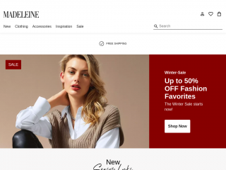 madeleine.com screenshot