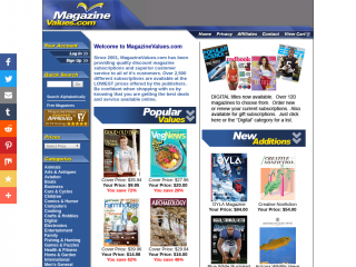 magazinevalues.com screenshot