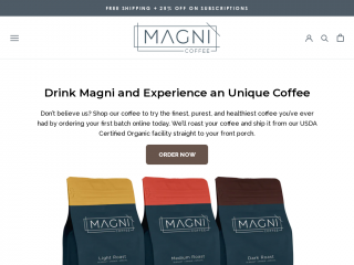 magnicoffee.com screenshot