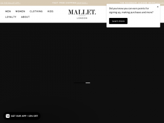mallet.com screenshot