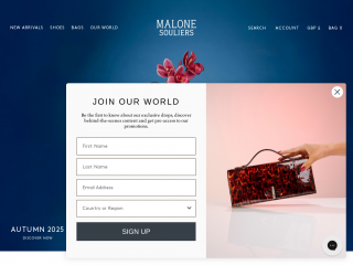 malonesouliers.com screenshot