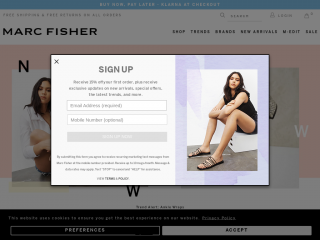 marcfisherfootwear.com screenshot