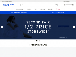 mathers.com.au screenshot