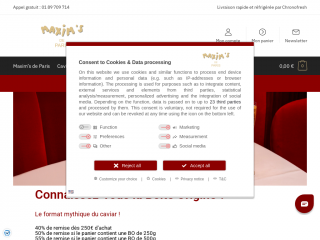 maxims-caviar.com screenshot