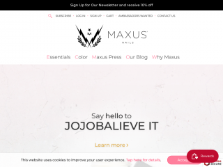 maxusnails.com screenshot