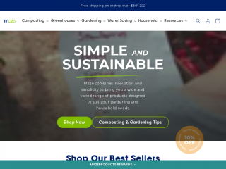 mazeproducts.com.au screenshot