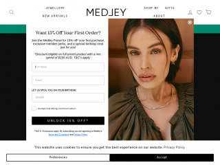 medleyjewellery.com.au screenshot