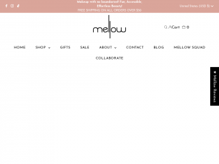 mellowcosmetics.com screenshot