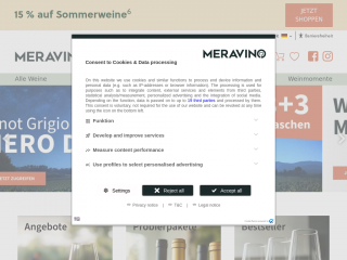meravino.de screenshot