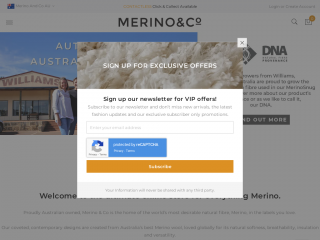 merinoandco.com.au screenshot