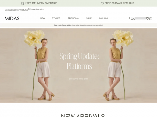 midasshoes.com.au screenshot