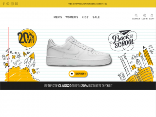 millenniumshoes.com screenshot