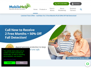 mobilehelp.com screenshot