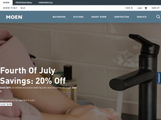 moen.com screenshot