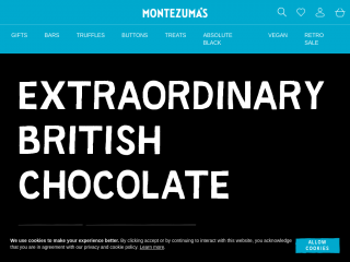 montezumas.co.uk screenshot