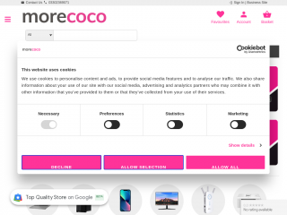 morecoco.co.uk screenshot
