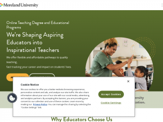 moreland.edu screenshot