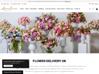 moysesflowers.co.uk screenshot