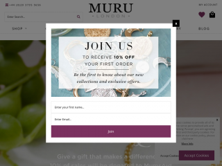 murujewellery.com screenshot