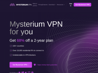 mysteriumvpn.com screenshot
