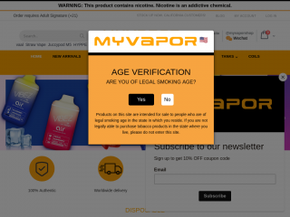 myvaporus.com screenshot