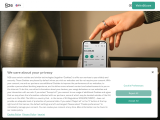 n26.com screenshot