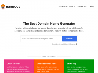 nameboy.com screenshot