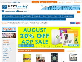 nestlearning.com screenshot