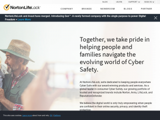 nortonlifelock.com screenshot