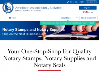 notarypublicstamps.com screenshot