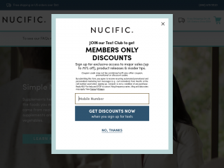 nucific.com screenshot