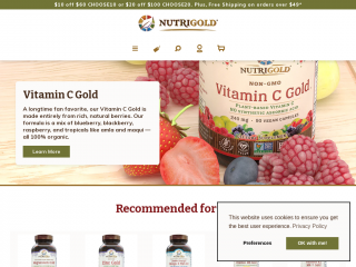 nutrigold.com screenshot