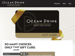 oceanprimegiftcards.com screenshot