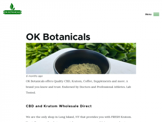ok-botanicals.com screenshot