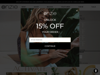 onzie.com screenshot