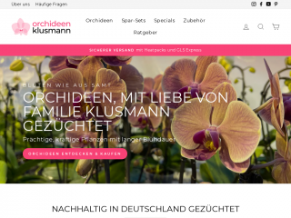 orchideen-klusmann.de screenshot