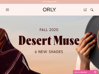 orlybeauty.com screenshot