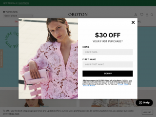 oroton.com screenshot