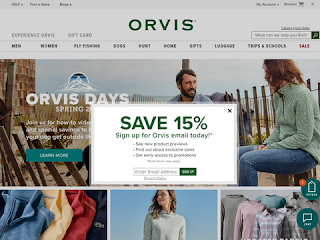 orvis.com screenshot
