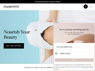 oxygenetix.com screenshot