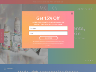 pacificabeauty.com screenshot