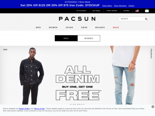 pacsun.com screenshot