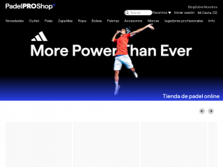 padelproshop.com screenshot