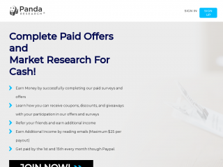 pandaresearch.com screenshot