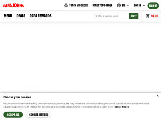 papajohns.com screenshot