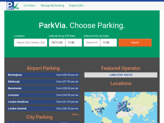parkvia.com screenshot