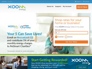 partner.xoomenergy.com screenshot