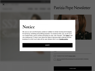 patriziapepe.com screenshot