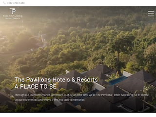 pavilionshotels.com screenshot