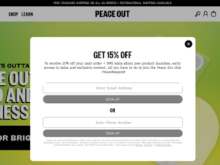 peaceoutskincare.com screenshot